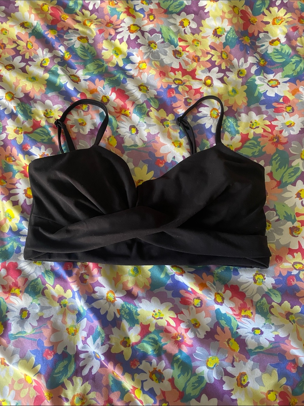 Black Twist-Front Bra Buffbunny